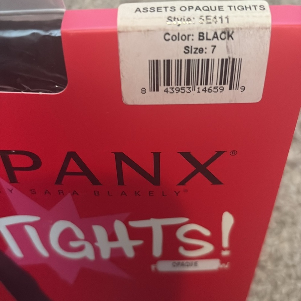 2 Pack SPANX Black Tights Opaque Size 7/ D/ Extra Large - Picture 3 of 5